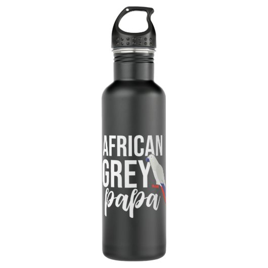 Bouteille D'eau Papa de perroquet gris africain (Devant)