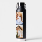 Bouteille D'eau Papa établi | Custom Date 4 Photo Papa Cadeau (Avant)