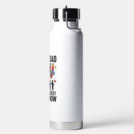 Bouteille D'eau Papa fier Autisme Garçon le plus dur Design vector (Gym)