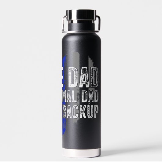 Bouteille D'eau Papa flic (Arrière)