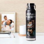Bouteille D'eau Papa Life is the Best Life 2 Photos Père Noir<br><div class="desc">Papa Life est la Best Life 2 Photos Père bouteille d'eau en acier noir. Cette bouteille d'eau est le cadeau parfait pour tout papa qui sait qu'être père est la meilleure chose qui lui soit arrivée. Le design comporte la citation "La vie papa est la meilleure vie" en lettres blanches...</div>