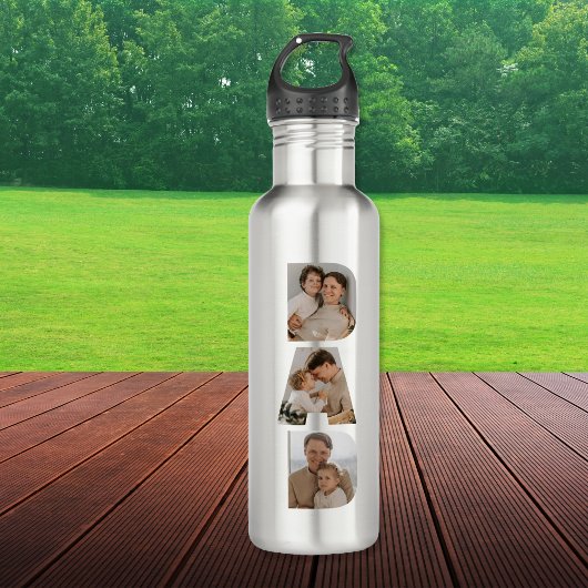 Bouteille D'eau Papa Photo Collage Fête des pères