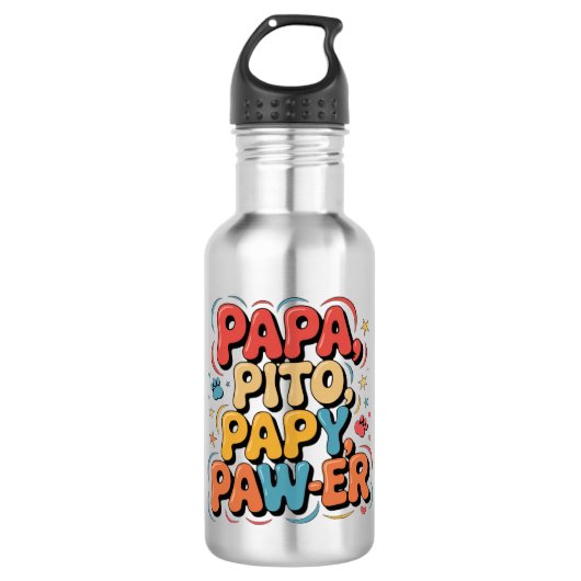 Bouteille D'eau Papa Pito Pappy Pawer (Devant)
