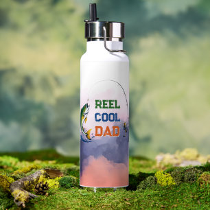 Bouteille D'eau Papa Super Cool Pêche Pun Drôle Cadeau Fête des Pè