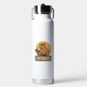 Bouteille D'eau PAPABARA Conception Vectorielle Papa Capybara Rétr (Salle de sport)