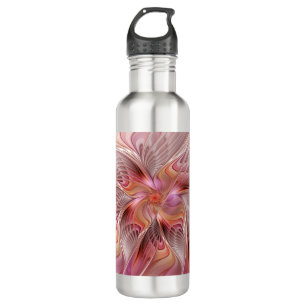 Bouteille D'eau Papillon Abstrait coloré Imaginaire Fractal Art