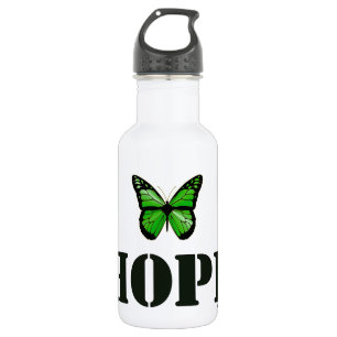 Bouteille D'eau Papillon de sensibilisation à la maladie de Lyme "