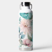 Bouteille D'eau Papillon et fleurs (Avant)