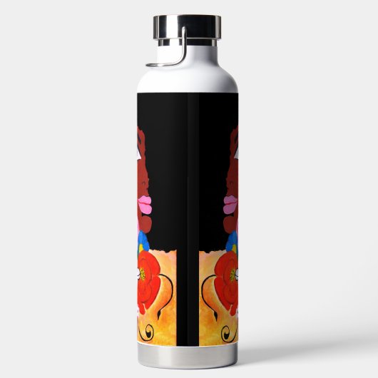 Bouteille D'eau Papillon noir - (Droite)