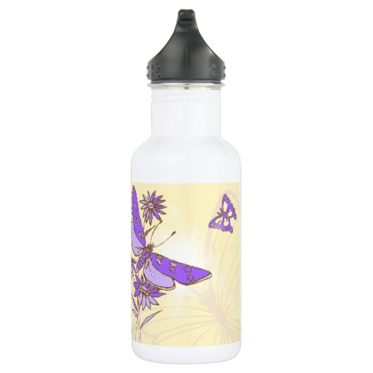 Bouteille D'eau Papillon pourpre (Droite)