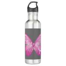 Papillon rose Cancer du sein Survivant