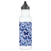 Bouteille D'eau Papillons Aquarelle Indigo Blue (Droite)