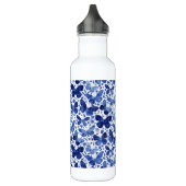 Bouteille D'eau Papillons Aquarelle Indigo Blue (Gauche)