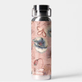 Bouteille D'eau Papillons et libellules sur les papillons (Arrière)