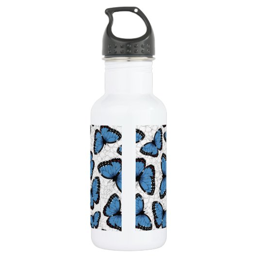 Bouteille D'eau Papillons morpho bleu (Dos)