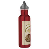 Bouteille D'eau Papillons noix Fleur Cerisier Aquarelle Art (Gauche)