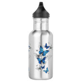 Bouteille D'eau Papillons volants bleus Morpho (Droite)