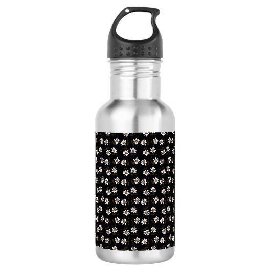 Bouteille D'eau pâquerette noire (Devant)