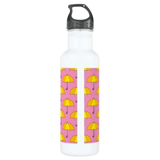Bouteille D'eau Parapluie jaune (Dos)