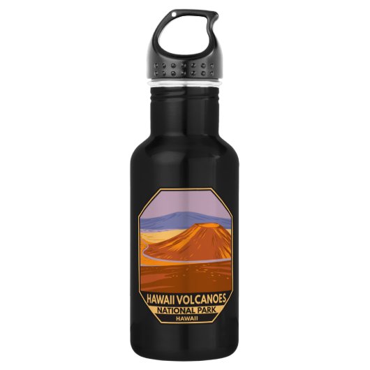 Bouteille D'eau Parc national des volcans d'Hawaii Mauna Kea Vinta (Devant)
