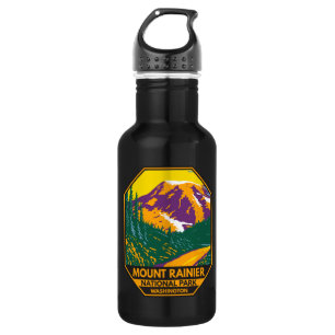 Bouteille D'eau Parc national du Mont Rainier Washington Retro