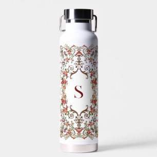 Bouteille D'eau Parchemins floraux vintages