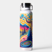 Bouteille D'eau Parcours de golf sur disque psychédélique dans les (Arrière)