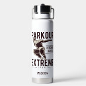 Bouteille D'eau PARKOUR nom personnalisé (Arrière)
