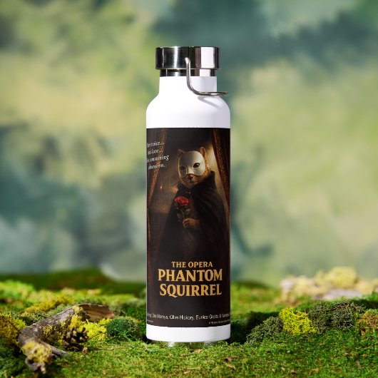 Bouteille D'eau Parodie de l'Opéra Fantôme Écureuil (Extérieur (pivotée))