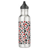 Bouteille D'eau Parties scintillant Empreintes de pattes De Chien (Droite)