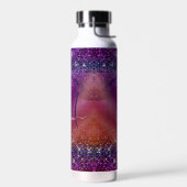 Bouteille D'eau Parties scintillant en métal brossé violet irisé m (Gauche)