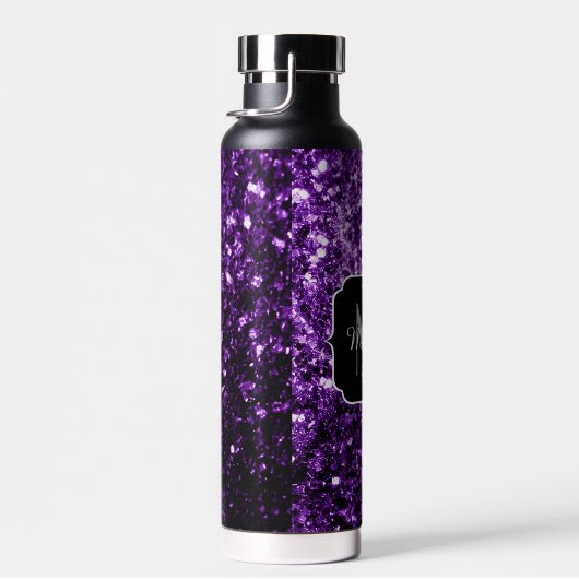 Bouteille D'eau Parties scintillant foncé violet brillant scintill (Plage)