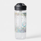 Bouteille D'eau Parties scintillant holographique Rainbow Pastels  (Extérieur)