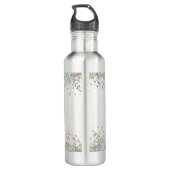 Bouteille D'eau Parties scintillant holographique Rainbow Pastels  (Dos)