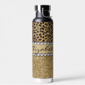 Bouteille D'eau Parties scintillant Leopard Spot Gold Rhinestone (Gauche)