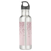 Bouteille D'eau Parties scintillant or rose rose vierge Diamant Mo (Dos)