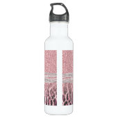 Bouteille D'eau Parties scintillant poster de animal Chic Girly Ro (Dos)