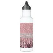 Bouteille D'eau Parties scintillant poster de animal Chic Girly Ro (Gauche)