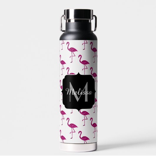 Bouteille D'eau Parties scintillant rose foncé brillant scintille  (Avant)