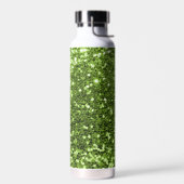 Bouteille d'eau Parties scintillant verte (Gauche)