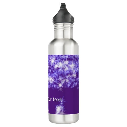 Bouteille D'eau Parties scintillant violet simple étoiles scintill (Droite)