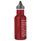 Bouteille D'eau Partition rose (Gauche)