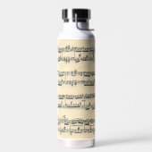 Bouteille D'eau Partition vintage (Gauche)