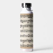 Bouteille D'eau Partition vintage (Gauche)