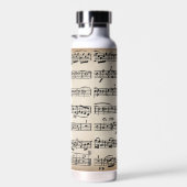 Bouteille D'eau Partition vintage (Plage)