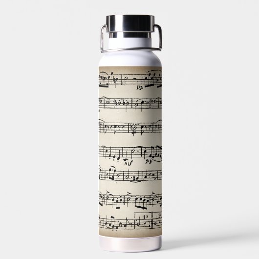 Bouteille D'eau Partition vintage (Arrière)