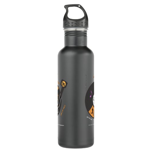 Bouteille d'eau "Pas à pas" (Dos)