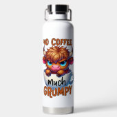 Bouteille D'eau Pas de café beaucoup grincheux (Plage)