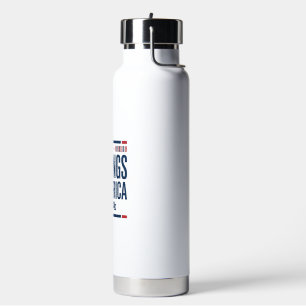 Bouteille D'eau Pas de rois en Amérique Design vectoriel vintage p