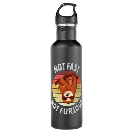 Bouteille D'eau Pas rapide pas furieux paresse (Devant)